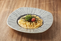 明太と大葉のカルボナーラ