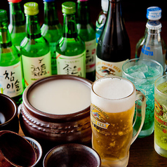 種類豊富なドリンクメニュー。飲み放題もございます。