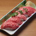 料理メニュー写真&nbsp;常陸牛炙り寿司5貫