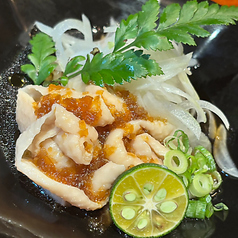 自家製ドバドバポン酢の鶏皮ぽん