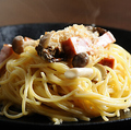 料理メニュー写真&nbsp;温泉たまごのカルボナーラ