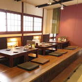 ≪ゆったり寛げる掘り炬燵席有≫2～16名様までお寛ぎ頂ける掘り炬燵席。宴会シーンに最適です。