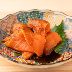 サーモンの青唐醤油