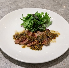 牛たたきのバルサミコ醤油ソース