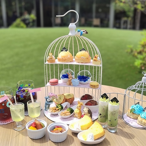 清水公園内にある開放的なカフェ。アフタヌーンティーもご用意しております♪