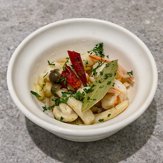 エビのアヒージョ風　マッシュルーム