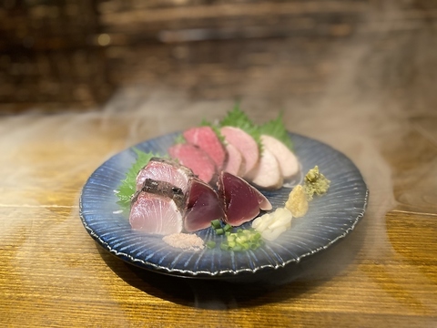 藁焼きを愉しめる隠れ家居酒屋