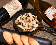 海老のアヒージョ