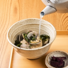 アサリの焼きおに茶漬け