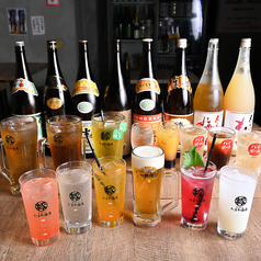 ビール・ハイボール・サワーから希少日本酒まで充実
