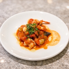 エビのピリ辛トマト煮込み