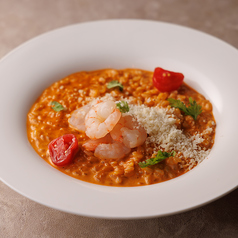 海老のトマトクリームリゾット