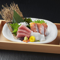 大人気★新鮮なお造り盛り合わせ3点1199円(税込1318円)