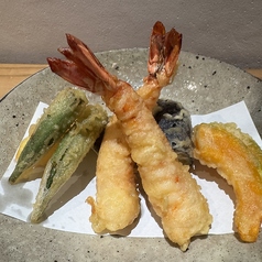 海老と野菜の天ぷら