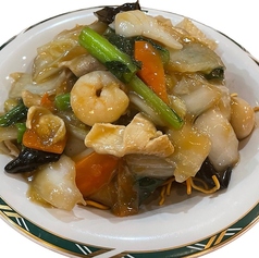 海鮮揚げかた焼きそば