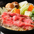 料理メニュー写真&nbsp;B 特撰黒毛和牛のすき焼きセット（生卵付き）