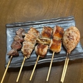料理メニュー写真&nbsp;串焼き５本盛り合わせ