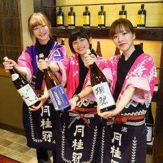 全国の日本酒を各種取り揃えております♪