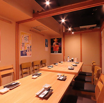 掘りごたつ式のお席は大人数でもOK♪広々と足を伸ばしてゆったりした時間を過ごすことが出来ますよ♪
