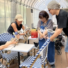 テラス席　ワンちゃん歓迎！