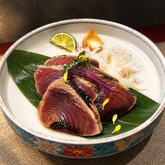 鰹の藁焼き～岩塩とカラシ～