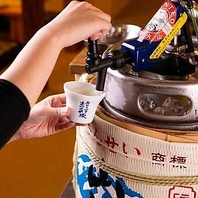 店主厳選の地酒を格安価格で味わえます。