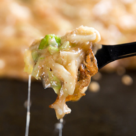 豊富なトッピングでオリジナルもんじゃが楽しめます。