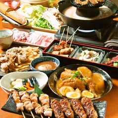 名物唐揚げと人気の串焼3種のコース 2時間スタンダ ド飲み放題付お料理全9品 4000 税込 4400 とり鉄 立川店 居酒屋 ホットペッパーグルメ