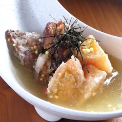 トロトロ豚ナンコツとトマトの揚げ出し