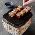 料理メニュー写真&nbsp;天然南鮪の葱鮪串