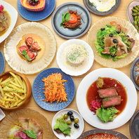 シェフのこだわりの詰まった創作料理が豊富！