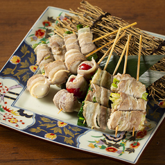 博多野菜串 5種盛り合わせ