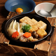 豆富と地鶏のすき焼き