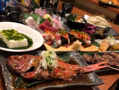 寿司 魚 地酒 魚七のコース写真