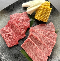 【長崎和牛・出島ばらいろ】カルビと赤身の盛り合わせ