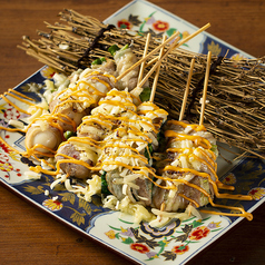 博多野菜串 炙りチーズ5種盛り合わせ