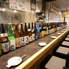 店主自ら厳選した日本酒と焼酎の衝撃のラインナップ