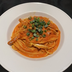 味自慢！ワタリガニのトマトクリームスパゲッティの写真