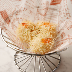 眞鱈白子のウニ揚げ