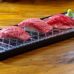 飛騨牛肉寿司3種盛り