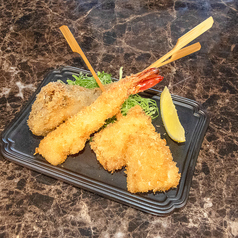 串揚げ盛り(3種3串)