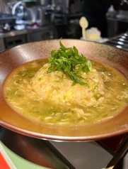 カニと青さ海苔のあんかけ焼飯