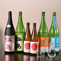 種類豊富な九州の日本酒と合わせてお料理を楽しむ◎