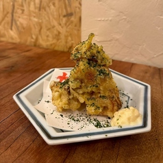 ちくわの磯部揚げ燻製マヨ