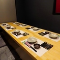 居心地のよい半個室は仲間内での宴会に