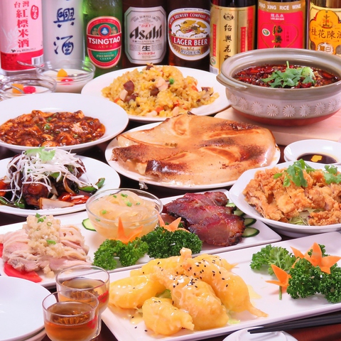 本格中華が70種類以上も食べれる食べ放題＋飲み放題のコースもございます。