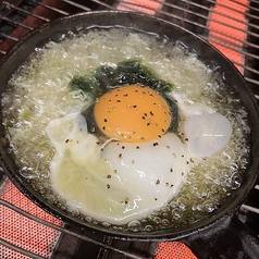 釜揚げしらすと青のりのアヒージョ