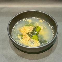 わかめ玉子スープ