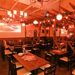 所どころに施されたインテリアが作り出す雰囲気はデートや記念日、誕生日に◎