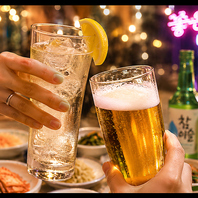 【飲み放題付きコース】ハンアリ自慢のコース料理◎